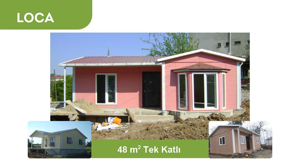 48 m2 Prefabrik Ev